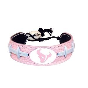 Houston Texans NFL women’s pink leather bracelet